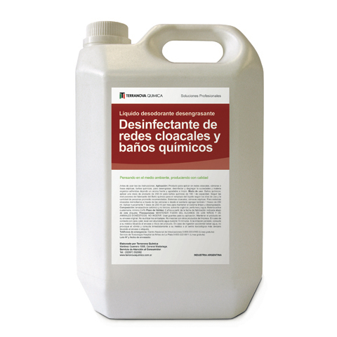 Desinfectante de redes cloacales